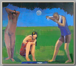 BATHERS   2006-07   oil/canvas   28¼"x32¾"   